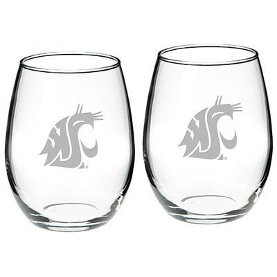 Detroit Lions Two-Piece 15oz. Stemless Wine Glass Set