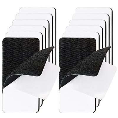 12 Sets 2x4 inch Strips with Adhesive,Heavy Duty Hook and Loop