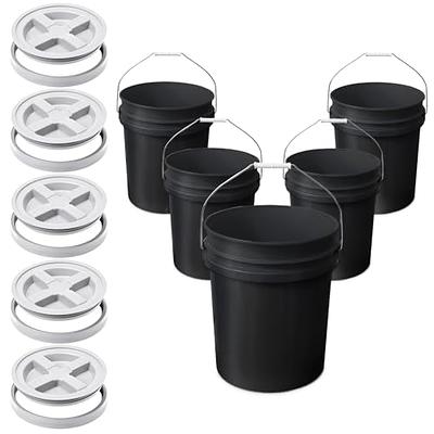 3.5 Gallon API Black Bucket with Gamma Seal Lid (red) 