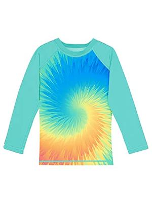 Girls Long Sleeve Rash Guard Tie Dye Boys Swim Shirts UPF 50+ Sun  Protection Fishing Shirt 3-4T - Yahoo Shopping