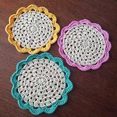 Christmas coasters gift set of 4 Doily lace coaster handmade