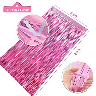 Rose Pink Birthday Party Streamers Decorations Hanging Paper Polka