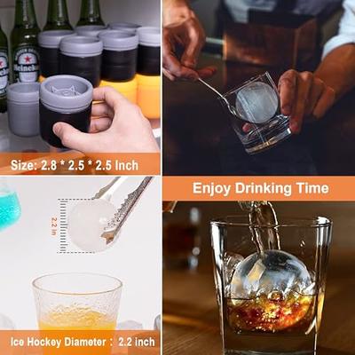 Ice Ball Molds, Large Whiskey Bourbon Ice Cube Round Mold Ball Tray for  Whiskey Cocktails (3 Pack) Black - Yahoo Shopping