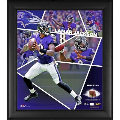 LAMAR JACKSON Baltimore Ravens Framed Autographed Jersey