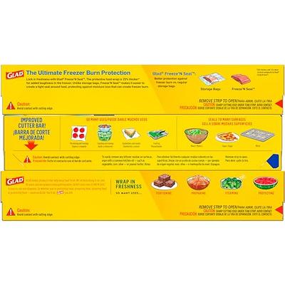 Glad Cling N Seal Plastic Food Wrap, 200 Square Foot Roll, Pack of