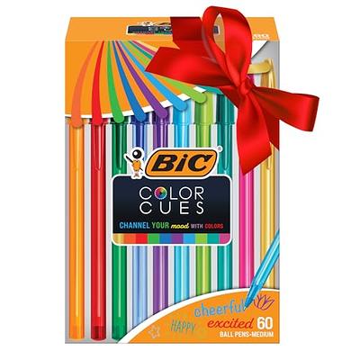 BIC 4-Color Ballpoint Pens, Medium Point (1.0mm), 4 Colors in 1 Set of Multicolored  Pens, 3-Count Pack, Pens for School Supplies (Pen barrel color may vary) 