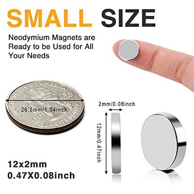 60Pack Small Magnets Mini Magnets Multi-use Refrigerator Small Neodymium  Magnets Premium Fridge Magnets 5mm x 2mm Office Magnets for Whiteboard