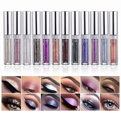 Hotiary Chameleon Eyeshadow Metallic High Pigments Makeup Metals Gloss  Shimmer Shining Eye Shadow for Eyes Sparkling Pen Kit Gift for Lady (6  Colors Chameleon Eyeshadow)