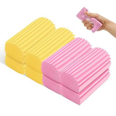  Jeymei 4-Pack Damp Clean Duster Sponge, Brush for