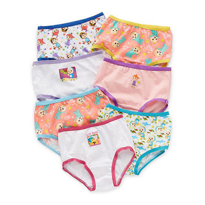 Cocomelon Toddler Girls Cocomelon 7 Pack Brief Panty, 4t, Pink