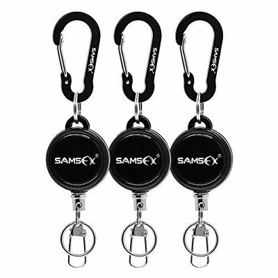 SAMSFX Fly Fishing Zinger Retractor for Anglers Vest Pack Tool Gear  Assortment Combo 3pcs in Pack (Carabiner and Retractors, 24 Nylon Cord) -  Yahoo Shopping