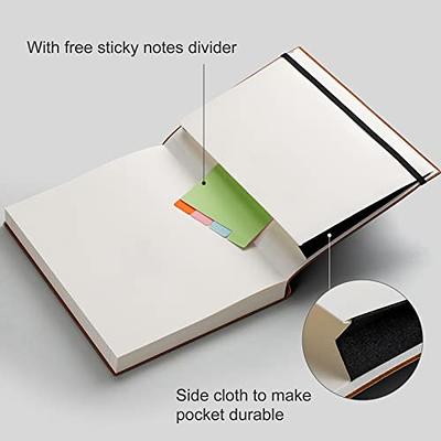 Lined Notebook Journal for Men Women -368 Pages B5 Large Leather