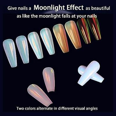  Nail Glitter Moonlight Powder Mermaid Powder Mirror Effect  Chrome Rainbow Nail Dust for DIY Mirror Chrome Nail Rainbow Nail Art  Manicure Pigment Dust Silver Glitter for Nails : Beauty & Personal
