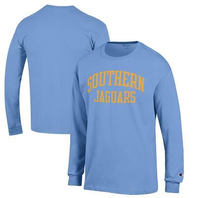 Men's Champion Black Johns Hopkins Blue Jays Football Jersey Long Sleeve T- Shirt