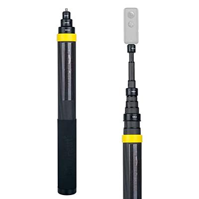 Invisible Selfie Stick 1/4 Inch Screw Compatible with Insta360 ONE X3 ONE  X2 ONE R, ONE, GO 2 and Many More