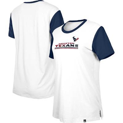 Women's New Era White/Navy Houston Texans Third Down Colorblock T-Shirt -  Yahoo Shopping