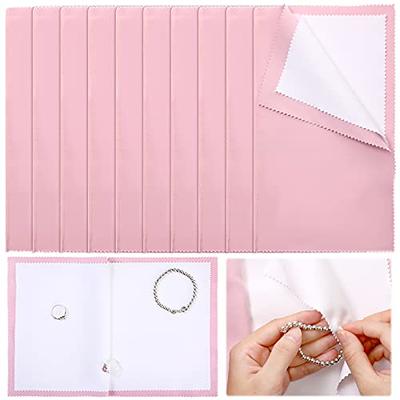 yuntop 50pcs Jewelry Cleaning Cloth, 3.15 x 3.15 Inch Polishing Cloths for  Silver Gold Platinum Jewelry Ring Glasses Watch Coins(Pink) - Yahoo Shopping