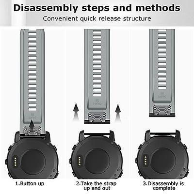 22mm Nylon Bands for Garmin Fenix 7 Pro/Fenix 7/Fenix 6 Pro/Fenix 6,Quick  Fit Sports Strap for Fenix 5 Plus/Fenix 5/Forerunner 965 955 945  935/Descent