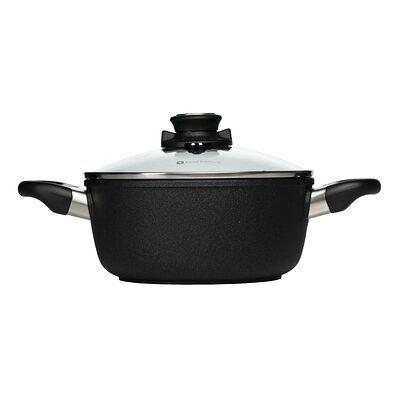 Swiss Diamond Nonstick Clad 7.9 qt Stock Pot with Glass Lid - Induction