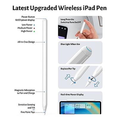 Stylus Pen for iPad with Wireless Charging - NTHJOYS Apple Pencil 2nd  Generation Compatible with Apple iPad Pro 11 4th/3rd/2nd/1st, iPad Pro  12.9