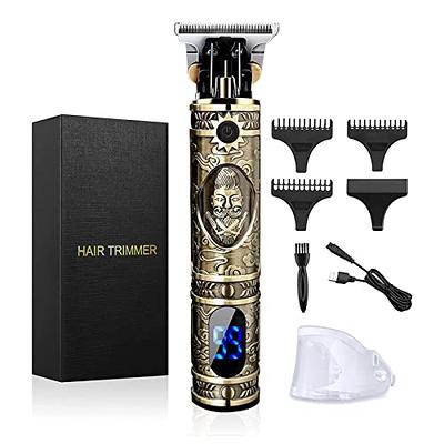 KEMEI Trimmer Cordless Hair Clipper for Men Professional Electric Beard  Trimmers Barber Hair Cuttings Kit, Zero Gapped T Blade Detailers Trimmers  for