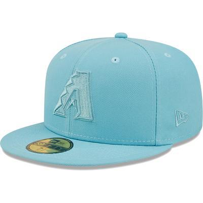 Men's New Era Tan Arizona Diamondbacks 2001 World Series Sky Blue