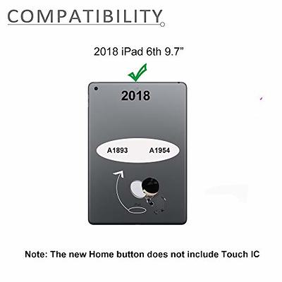9.7 in Touch Screen+Home Button For iPad 6 6th Gen 2018 A1893 A1954  Replacement