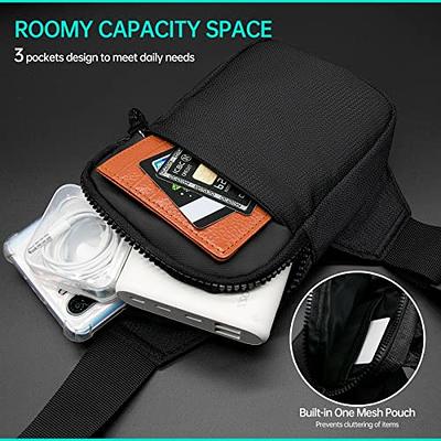 Long Keeper Mini Sling Bag - Men Women Small Waterproof Crossbody Bag  Casual Phone Chest Bag for Travelling Hiking