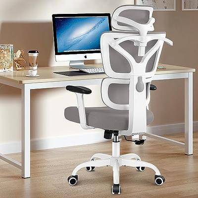 Winrise Office Chair Ergonomic Desk Chair, High Back Gaming Chair, Big and  Tall Reclining Chair Comfy Home Office Desk Chair Lumbar Support Breathable  Mesh Computer Chair Adjustable Armrests (White) - Yahoo Shopping