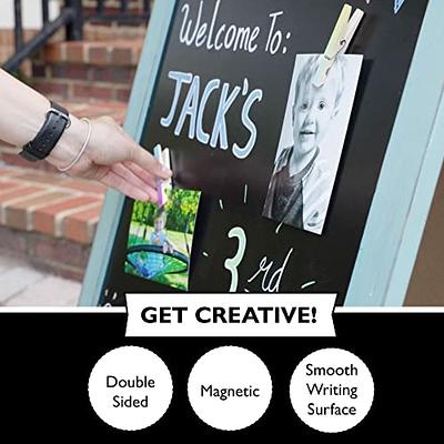 Rustic Magnetic A-Frame Chalkboard Sign/Extra Large 40 x 20 Free Standing  Chalkboard Easel/Sturdy Sidewalk Sign Sandwich Board/Outdoor A Frame Chalk  Board for Weddings & More! - Yahoo Shopping