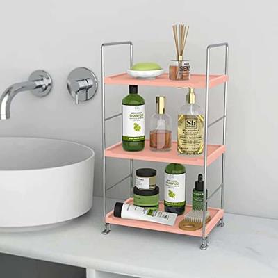 PICKKROSS 2 Tier Bathroom Counter Organizer, Wood Bathroom Organizer  Countertop, Corner Storage Shelf Counter Standing Rack, Cosmetic Vanity  Tray Kitchen Spice Rack, Bathroom Storage Decor - Yahoo Shopping