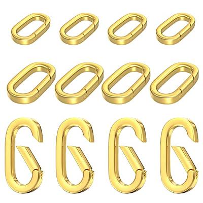 SUNNYCLUE 1 Box 6Pcs 3 Sizes Brass Oval Key Rings Spring Gate Ring 18k Gold  Keychain Carabiner Lock Clasps Connector Fastener for Jewelry Making  Keychains Bag Purse Handbag Strap Crafting Supplies - Yahoo Shopping