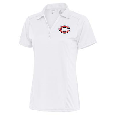 Chicago Bears Antigua Team Logo Throwback Big & Tall Tribute Polo - White