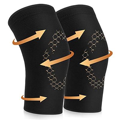 Iseasoo Copper knee braces for knee pain (2 pack) - Knee Compression Sleeve  Support for Men and Women, Knee Pads for Meniscus Tear, ACL, Arthritis,  Joint Pain Relief(black,XXL) - Yahoo Shopping