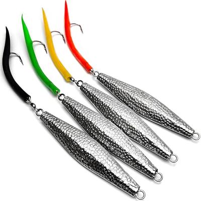 3 Pack Bucktail Jig Lure Hair Jig Saltwater Freshwater Lures Surf Fishing  White Red Chartreuse Bass Flounder Striper Bluefish Halibut Redfish 1/2oz,  1oz, 2oz, 4 - China Fishing Tackle and Fishing Lure