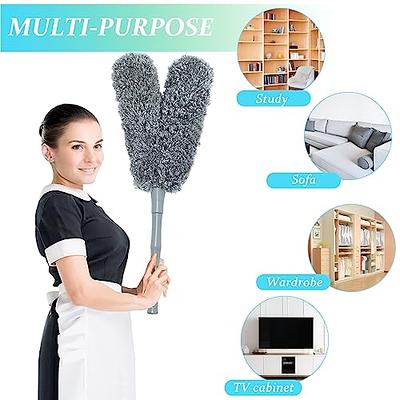 16 inch Microfiber Feather Duster, Big Microfiber Duster Make Home Cleaning  More Efficient and Easy, Cleaning Tool for Office, Fan, Car, Computer,Furniture,  Sofa, Railing (Grey) - Yahoo Shopping