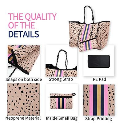 Custom Neoprene Tote Bag Large Beach Bag for Women Pool Gym Tote