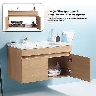 30'' Bathroom Vanity with Sink, Modern Bathroom Cabinet with Towel