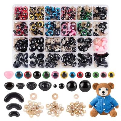 PH PandaHall 229pcs Safety Eyes and Noses with Washers, Colorful