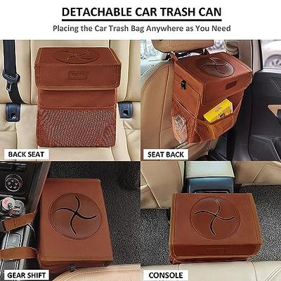 HOTOR Car Trash Can 2.5 Gallon - Handy Tissue Holder, Easy-to-Install