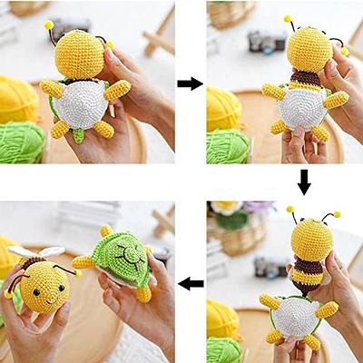 Crochet Kit Cute Bee And Turtle Knitting Kit For Beginners DIY Arts  Handcraft