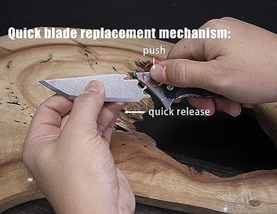 9TiEDC Replaceable Blade Folding Knife with Pocket Clip,EDC Pocket Utility  Knife for Work,Construction and Home Improvement,Sharp Camping outdoor  Activities Knife,4pcs Replaceable Blades. - Yahoo Shopping