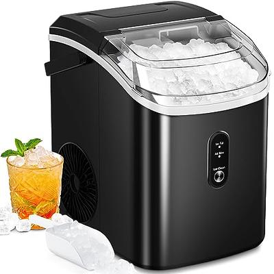 ZAFRO Nugget Ice Maker Countertop, Pebble Ice Maker with Self-Cleaning,  35Lbs/24Hrs, Pellet Ice Maker with Ice Basket/Ice Scoop/Ice Bag for  Home/Office/Bar/Part… in 2023