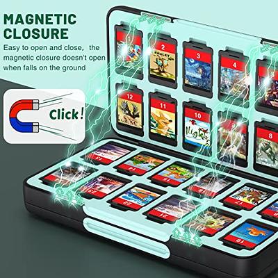 Switch Game Case Storage 24 Games Card and 24 Micro SD Cartridge Slots,  Switch Game Holder for Nintendo Switch/OLED/Lite, Portable Switch Game Card