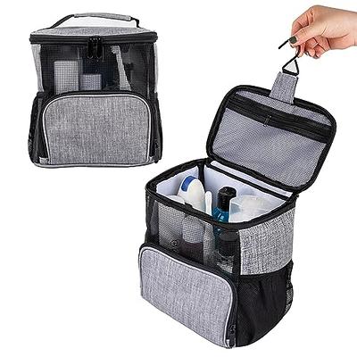 Mozeat Lens Shower Bag for Dorm Room Mesh Shower Caddy Tote 8