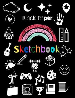 Black Paper Sketchbook: Blank Black Paper Journal for Drawing, Painting,  Sketching, Writing and Doodling 120 Pages 8.5 x 11 - Yahoo Shopping