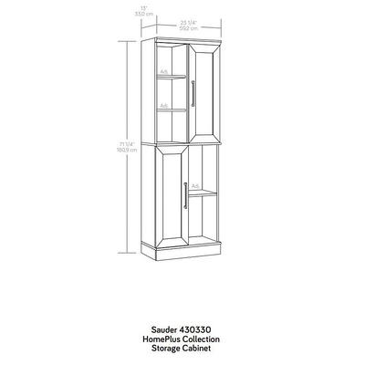 Sauder HomePlus 2-Door Storage Cabinet - Soft White
