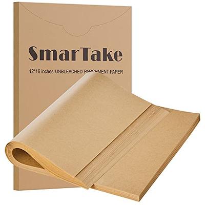 SMARTAKE 200 Pcs Unbleached Parchment Paper Baking Sheets Round, 4 Inches  Non-Stick Precut Baking Parchment, Perfect for Baking Grilling Air Fryer