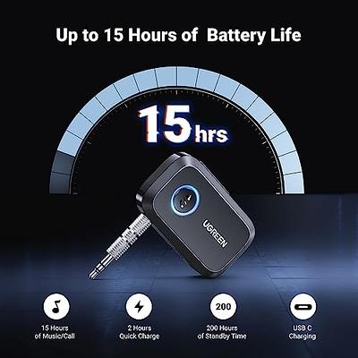 UGREEN 5.3 Aux Bluetooth Adapter for Car, [Greater Connection] Bluetooth  Aux Adapter for Car, Bluetooth aux for Wireless Audio Receiver for Home  Stereo/Wired Speaker, 15H Battery Life - Yahoo Shopping