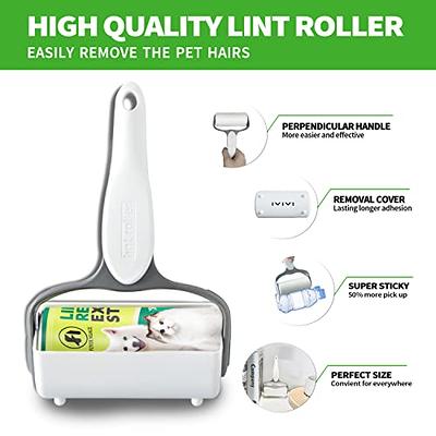 Cusbus Lint Rollers for Pet Hair Extra Sticky, [450 Sheets/5 Refills] Lint  Roller with 2 Upgrade Handles, Portable Lint Remover Brush Pet Hair Remover  for Dog & Cat Hair Removal, Clothes, Furniture 